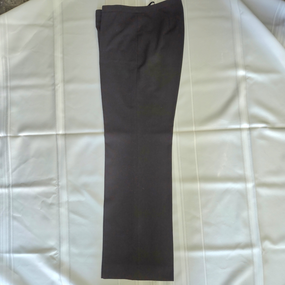 Calvin Klein Chocolate Brown Wide-Leg Dress Pants Size 6 - Picture 2 of 5